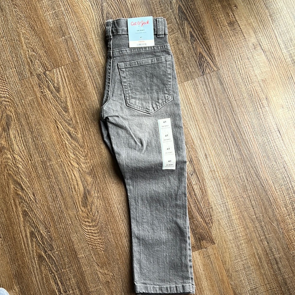 New! 4T cat & Jack boys grey jeans